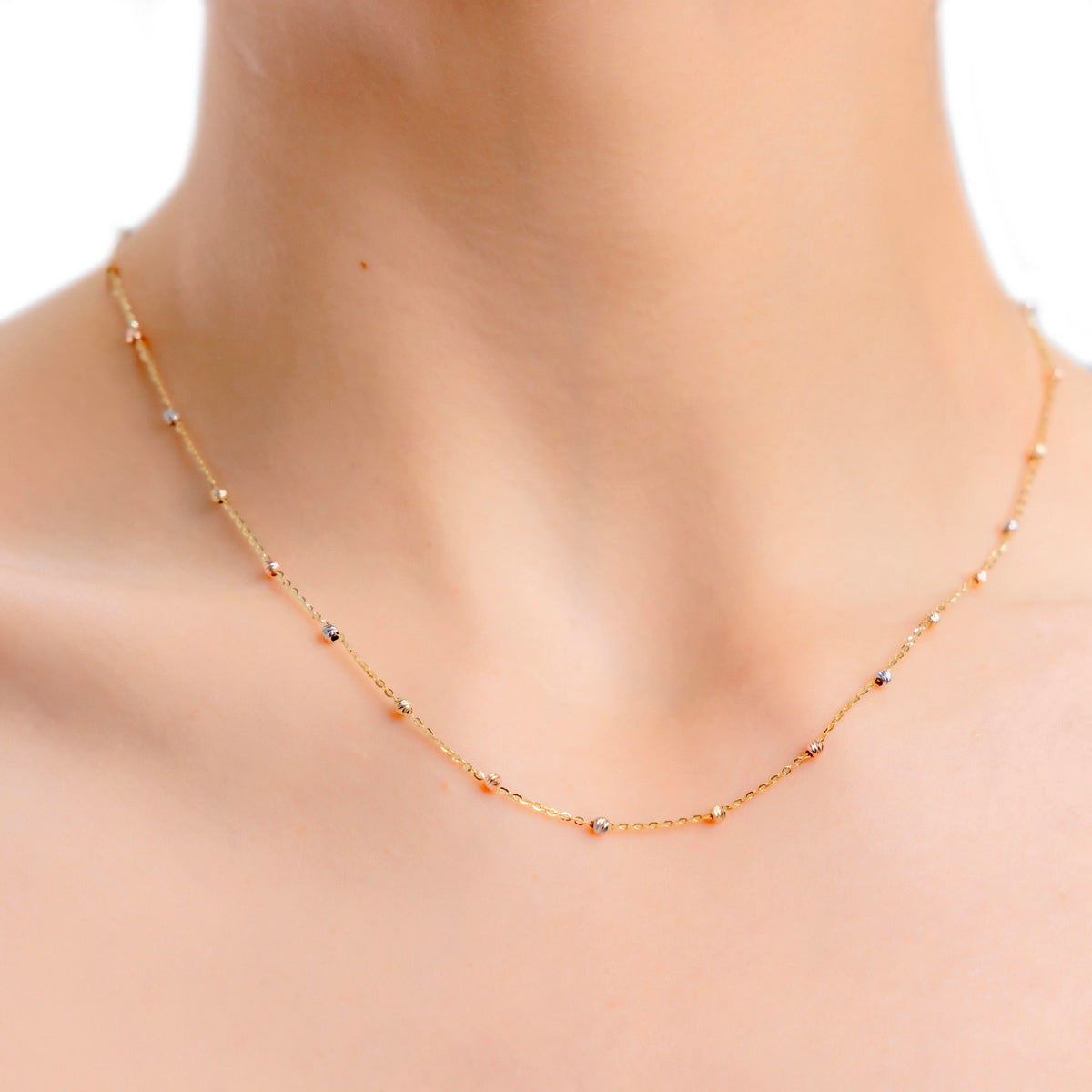 Viviana 14k Gold Necklace, 50cm, with 2.5mm Ball