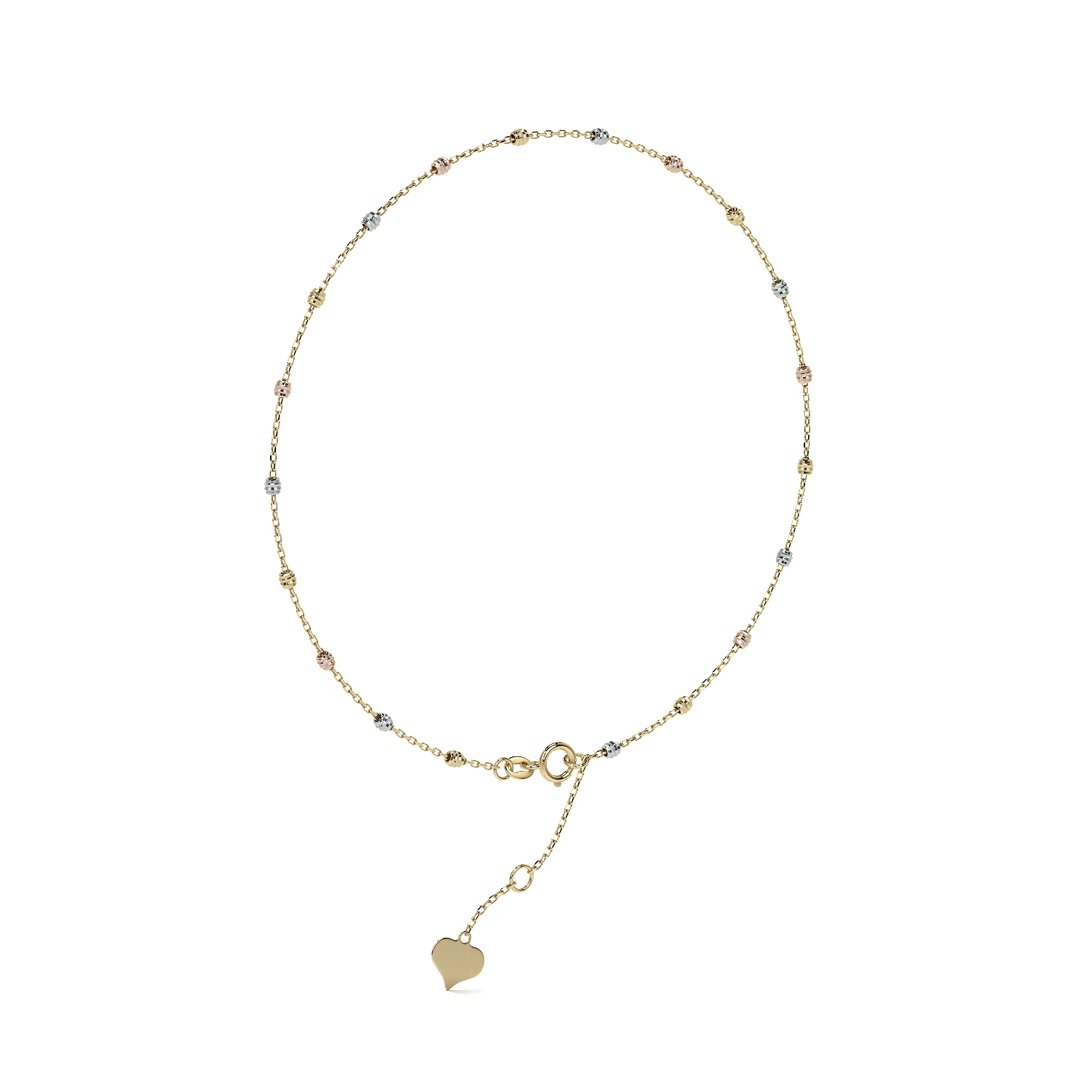 Viviana Adjustable 10K Gold Slave Bracelet with Smooth Ball | Elegant Fine Jewelry Bracelet