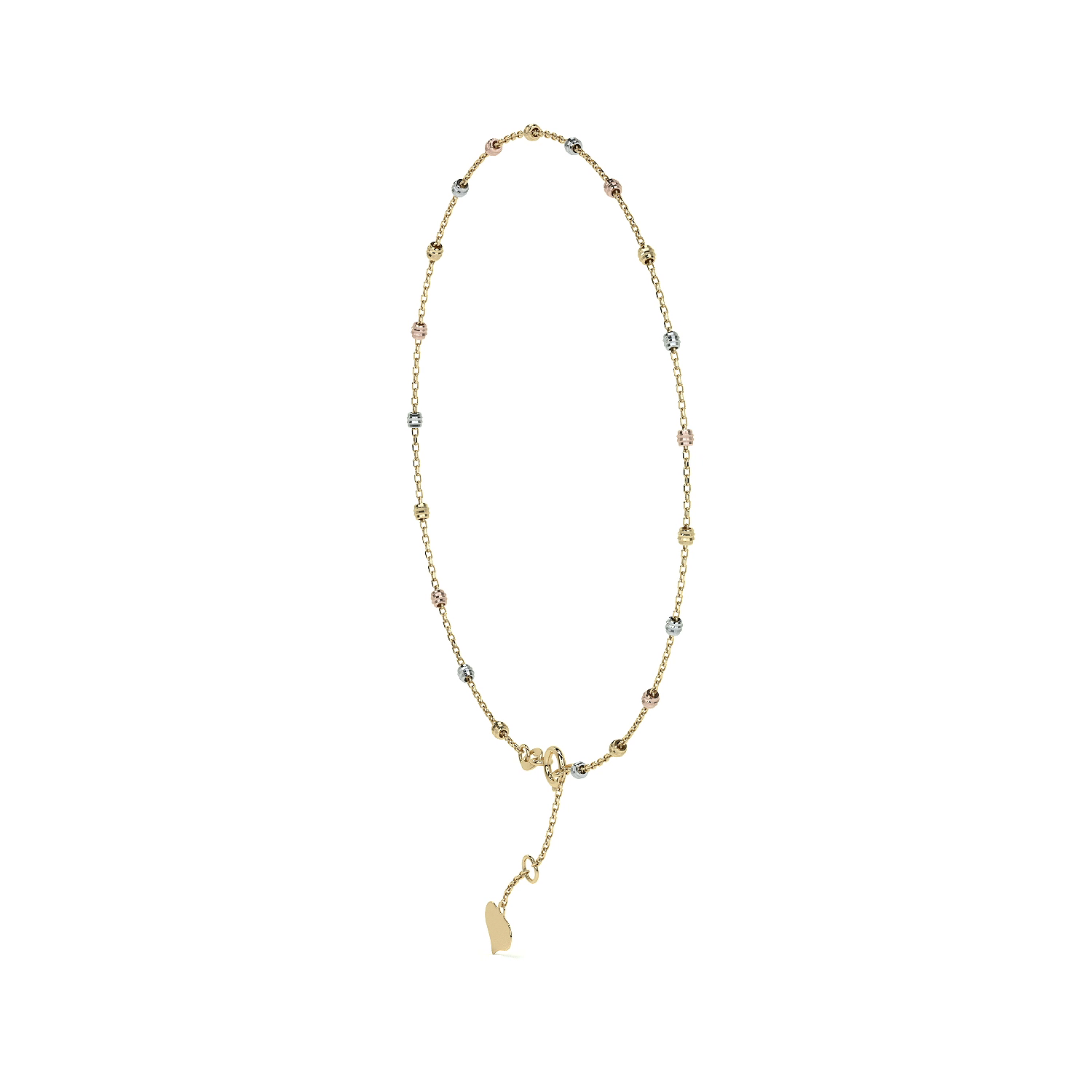 Viviana Adjustable 10K Gold Slave Bracelet with Smooth Ball | Elegant Fine Jewelry Bracelet