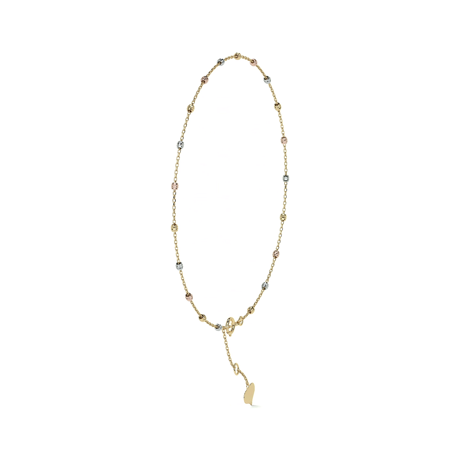 Viviana Adjustable 10K Gold Slave Bracelet with Smooth Ball | Elegant Fine Jewelry Bracelet