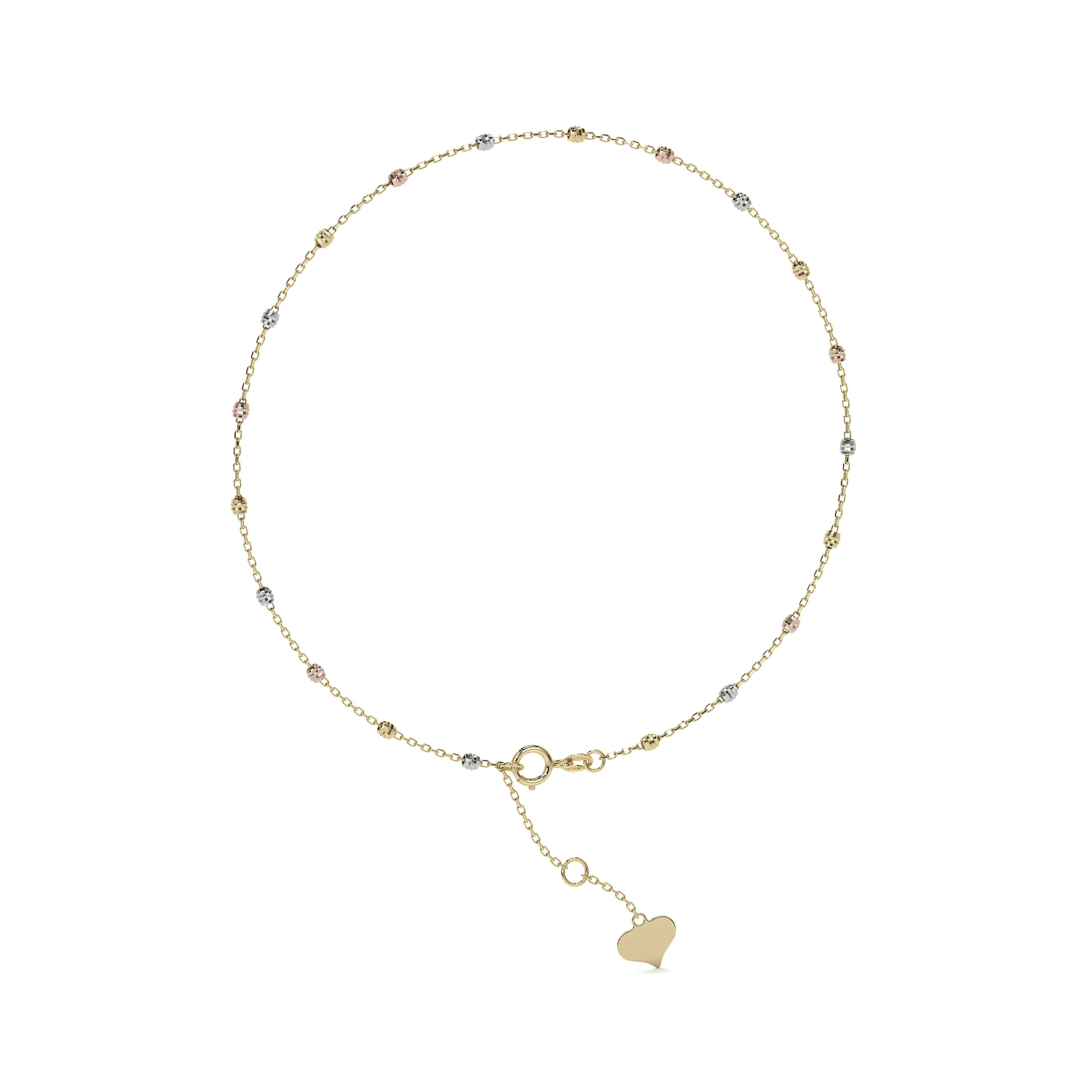 Viviana Adjustable 10K Gold Slave Bracelet with Smooth Ball | Elegant Fine Jewelry Bracelet