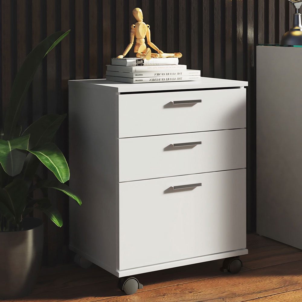 Madesa 3-Drawer Office Organizer with Wheels