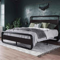 FABATO Queen Size Bed with Headboard