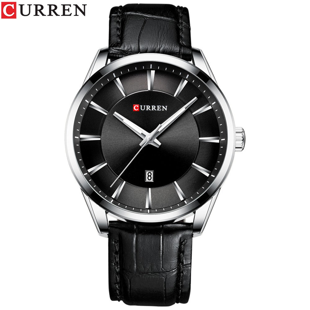 Curren Waterproof Quartz Watch Casual Business Leather Strap 8365 X
