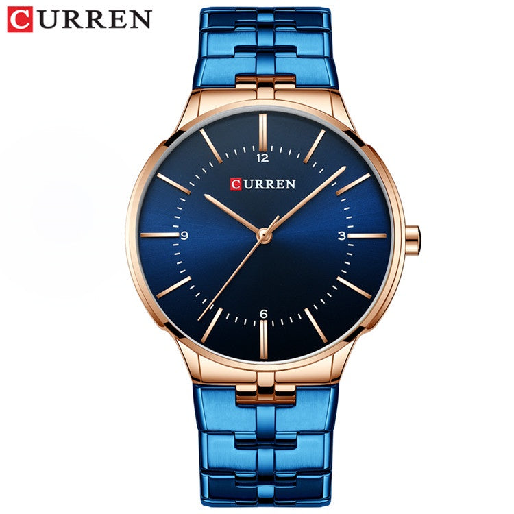 CURREN Men's Fashion Simple Casual Stainless Steel Quartz Waterproof Watch Without Box 8321 XS