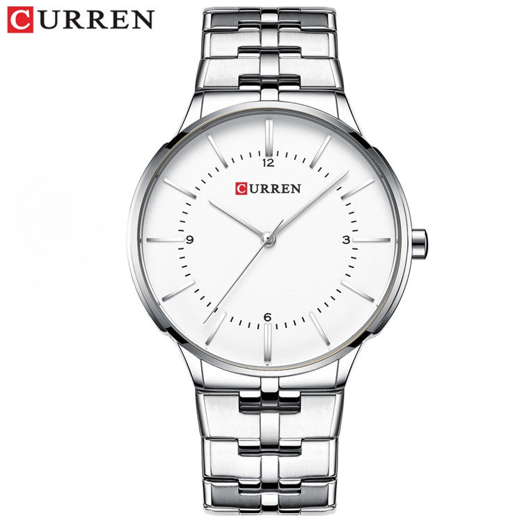 CURREN Men's Fashion Simple Casual Stainless Steel Quartz Waterproof Watch Without Box 8321 XS