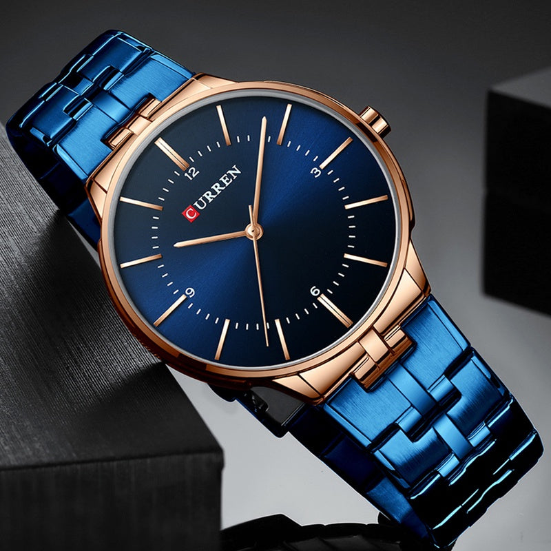 CURREN Men's Fashion Simple Casual Stainless Steel Quartz Waterproof Watch Without Box 8321 XS