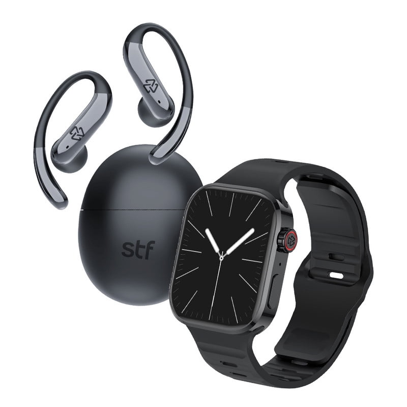 Stf Kronos Tune Smartwatch Pack + Ows Headphones Black