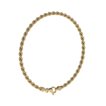 Pulsera de Oro 10K Estilo Torsal Italiano | Brazalete Elegante de Joyería Fina