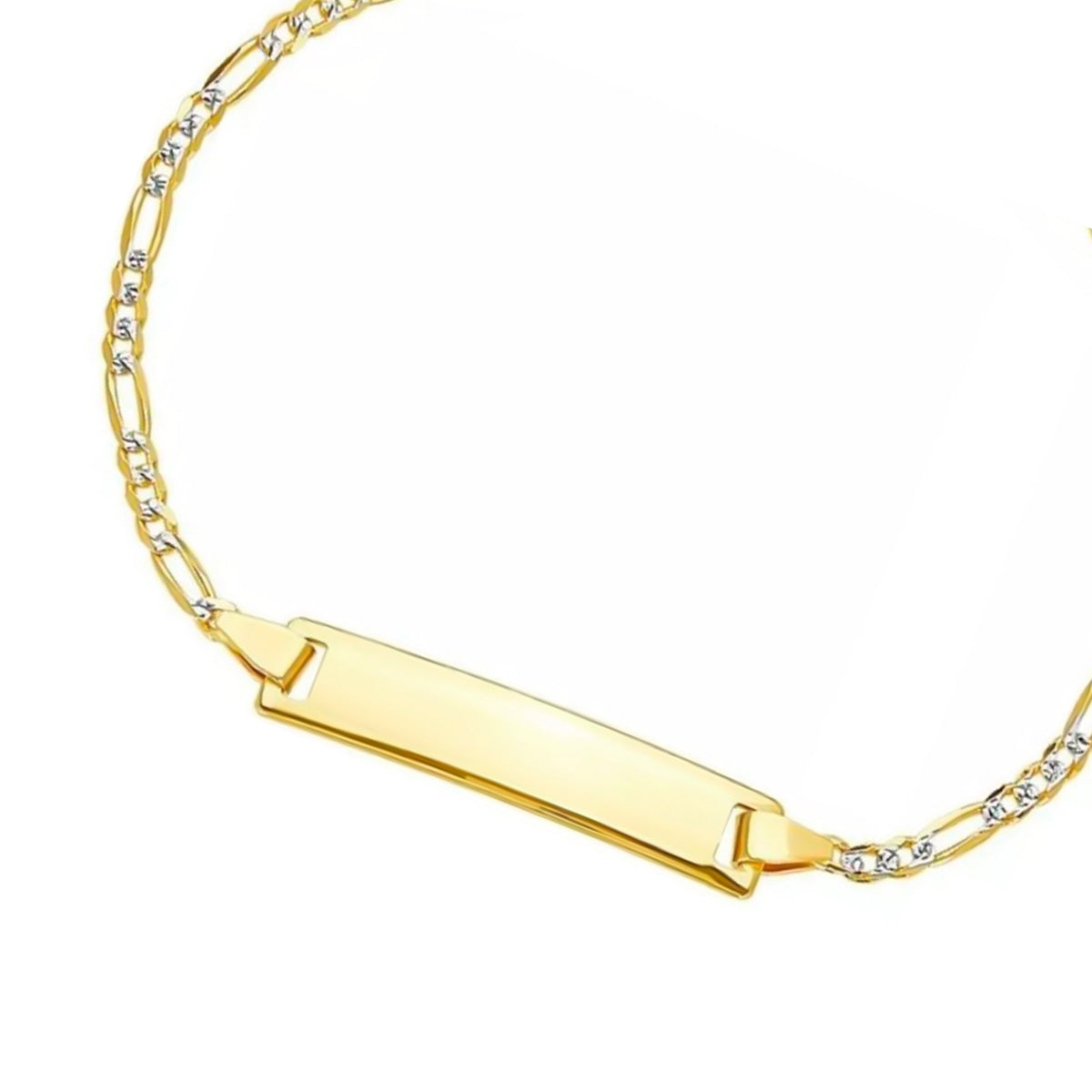 Italian Figaro Pave Bangle 10 Carat 2.6mm, 16 Cm