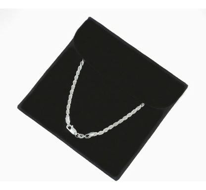 Italian 3x1 Serpentine Bracelet, 10 Carat 2mm, 21.5cm