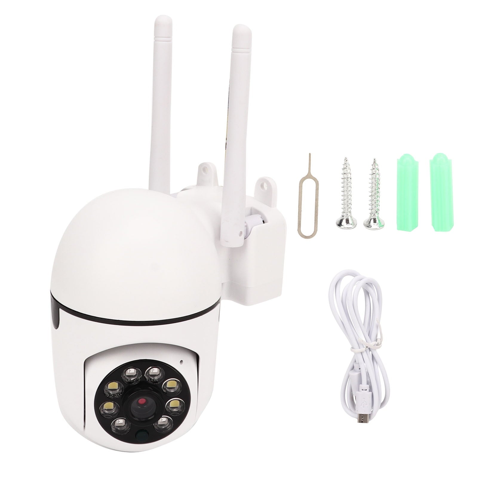 1080P WiFi IP Camera with Bulb, Two-Way Intercom with LED Light