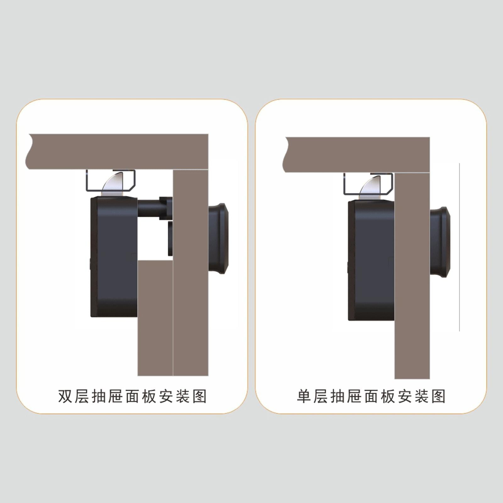 Smart electronic fingerprint lock for small room, anti-theft file storage drawer, cabinet drawer, Yotijar electronic fingerprint lock