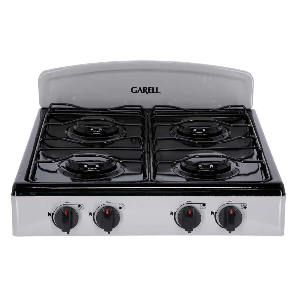 Estufa Parrilla de Gas de Mesa 4 quemadores Gris Garell PM4Q-G