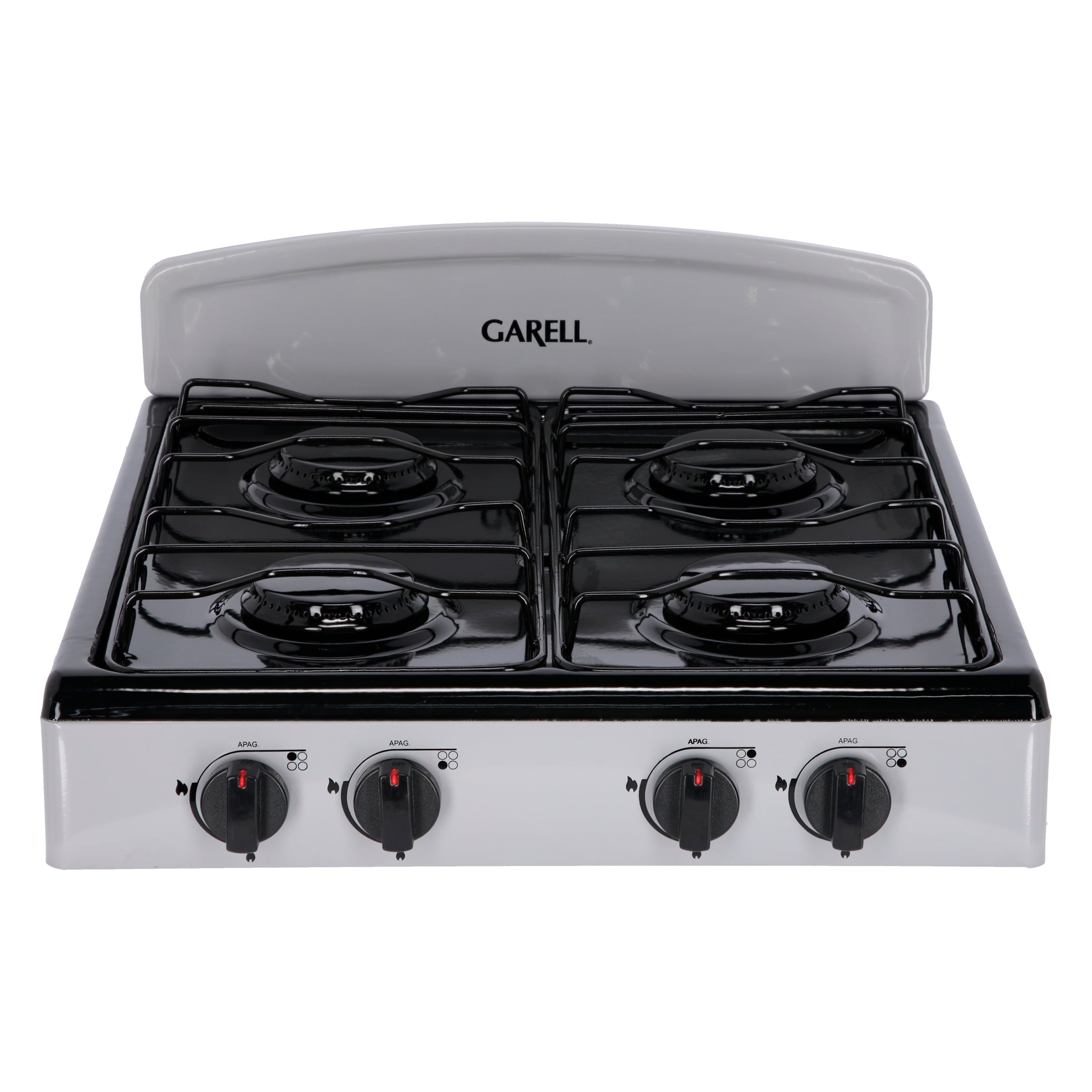 Estufa Parrilla de Gas de Mesa 4 quemadores Gris Garell PM4Q-G