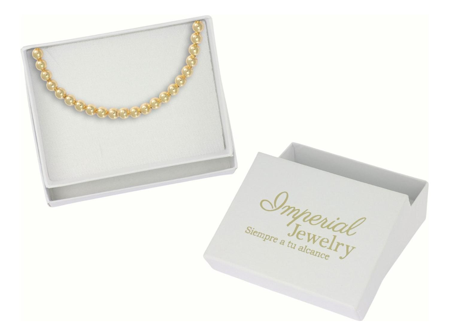 Elastic 925 Sterling Silver Beaded Bracelet with Gold Plating