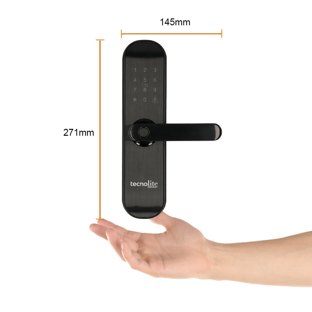 Tecnolite Smart WiFi Lock with Multiple External Unlocking Options