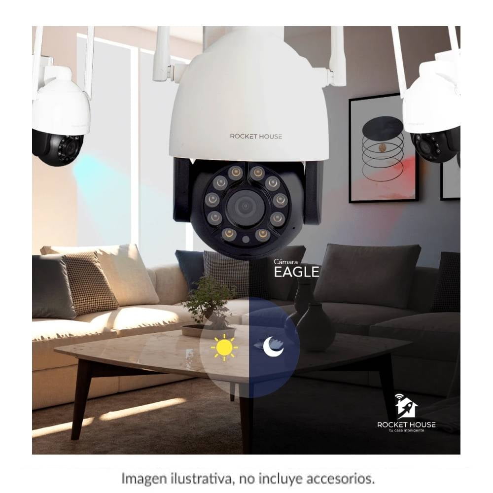 Rocket House Smart Outdoor Security Camera White Eagle