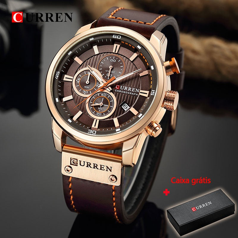 Reloj Curren Moda De cuarzo para hombre Marca superior De lujo reloj Cronógrafo deportivo para hombre reloj De pulsera Hodinky 8291 para hombre