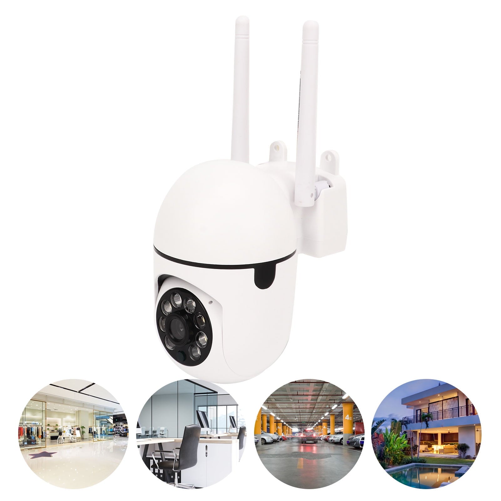 Cámara IP Wifi 1080P Con Bombilla, Intercomunicador Bidireccional Con Luz LED