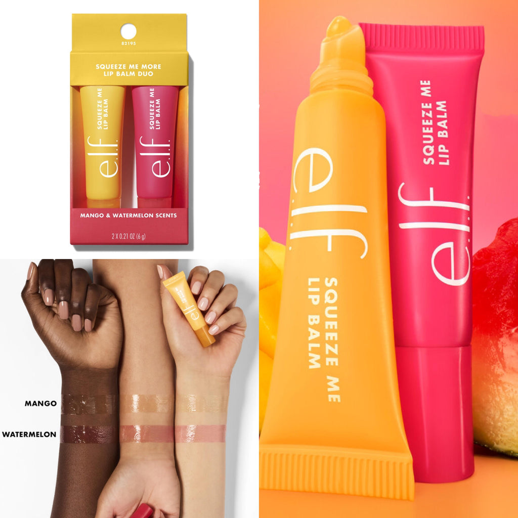 ELF COSMETICS squeeze me more lip balm duo (moisturizing lip balm duo)