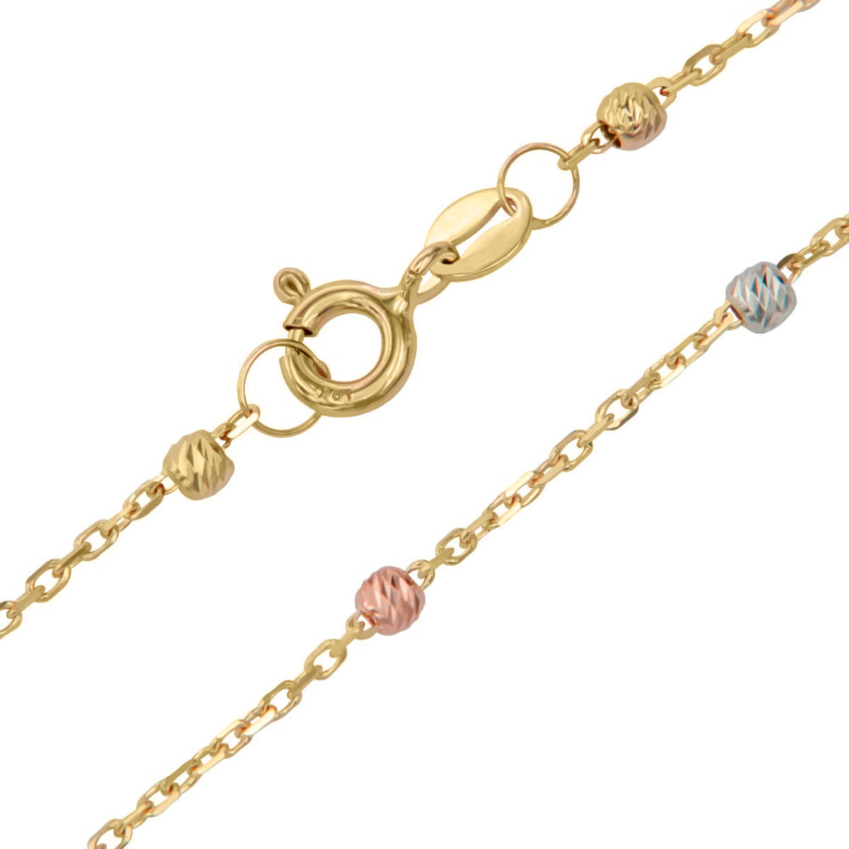 Viviana 10k Gold Necklace, 45cm, with 2.5mm Ball