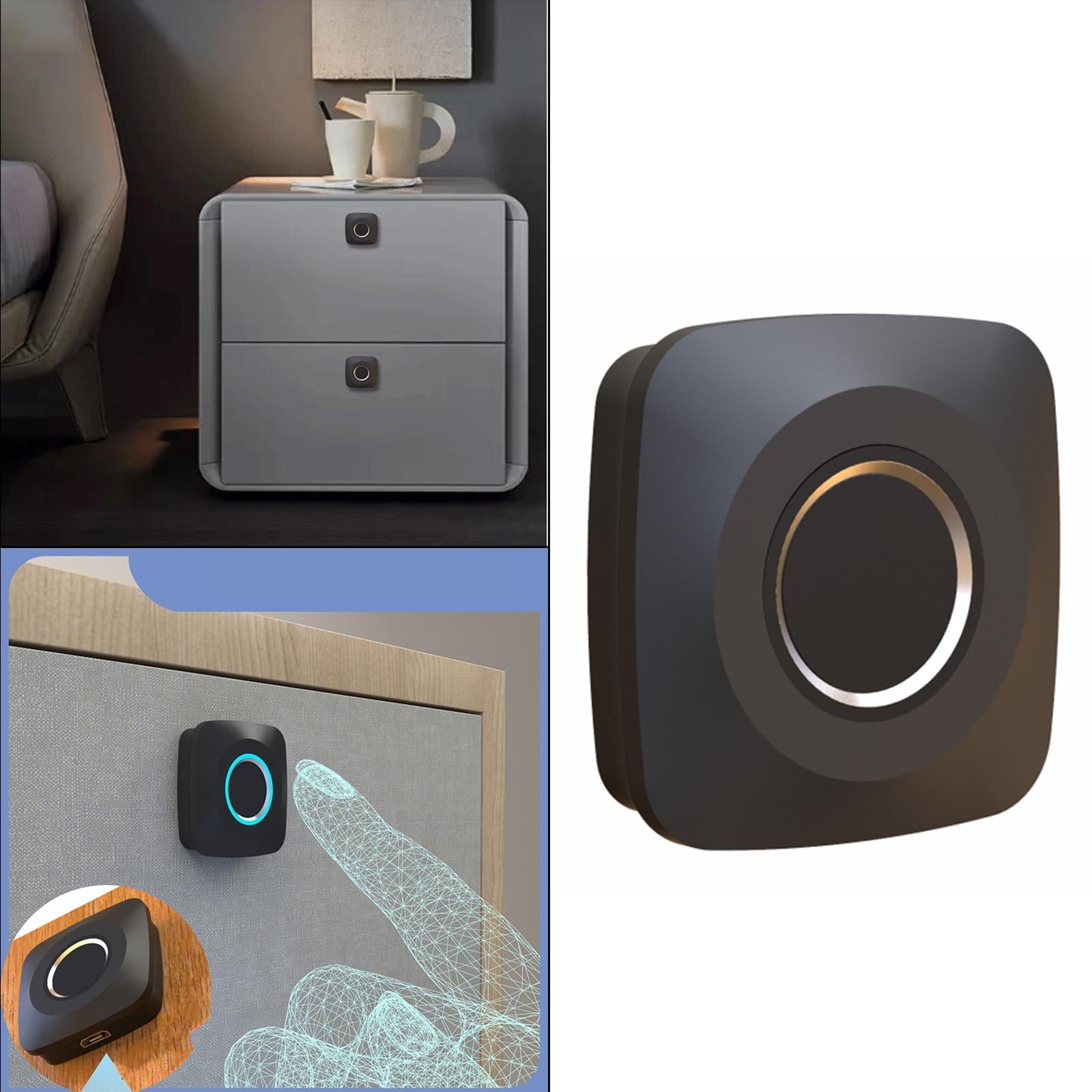 Smart electronic fingerprint lock for small room, anti-theft file storage drawer, cabinet drawer, Yotijar electronic fingerprint lock