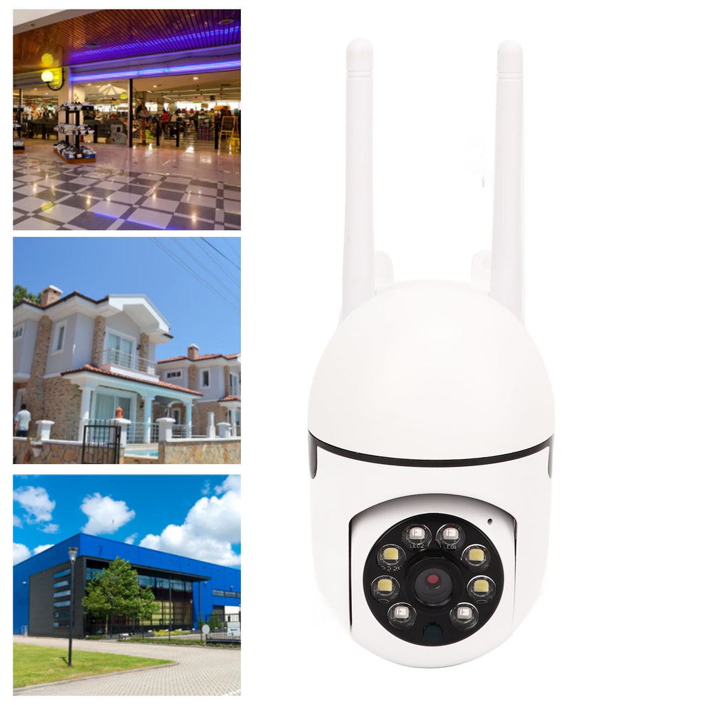 Cámara IP Wifi 1080P Con Bombilla, Intercomunicador Bidireccional Con Luz LED