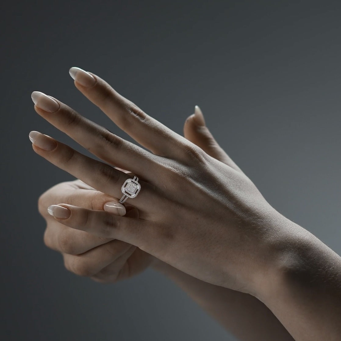 Anillo de Plata esterlina 925 con Zirconia para dama