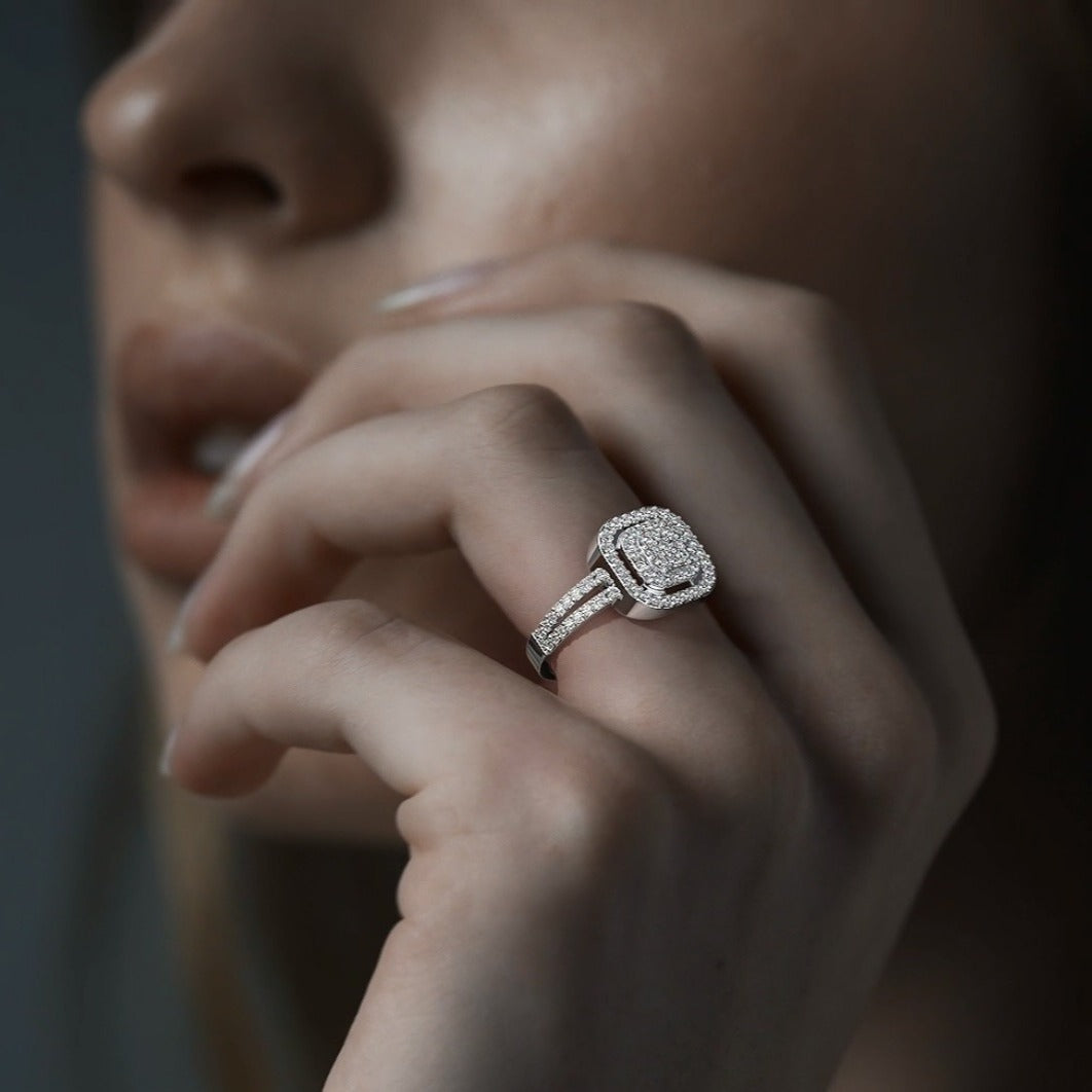 Anillo de Plata esterlina 925 con Zirconia para dama