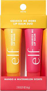 ELF COSMETICS squeeze me more lip balm duo (moisturizing lip balm duo)