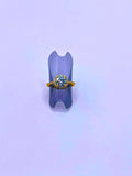 Anillo S925 Esterlina "Compromiso" MOISSANITA Chapa Oro 14k Calenbi