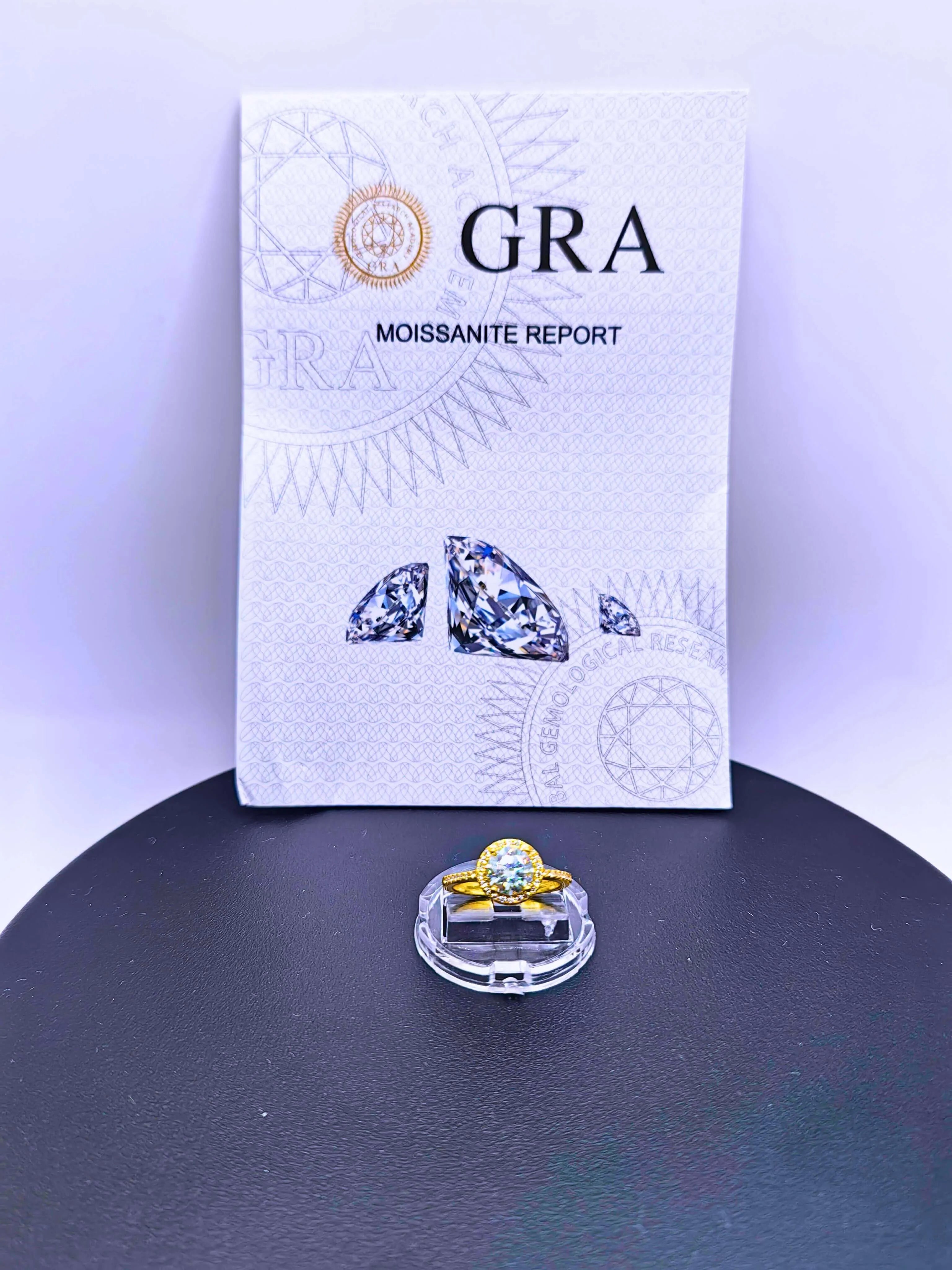 Anillo S925 Esterlina "Compromiso" MOISSANITA Chapa Oro 14k Calenbi