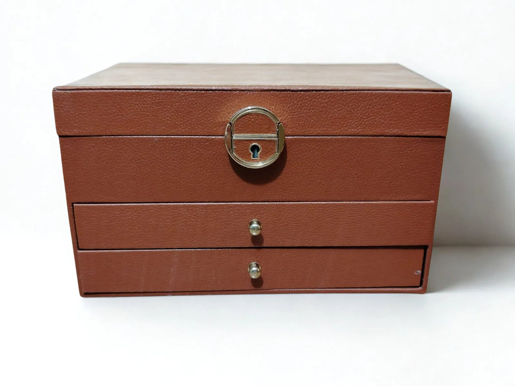 Medium Brown Jewelry Box Calenbi