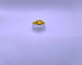 Anillo Plata Esterlina S925 Compromiso 2 Chapa Oro 14k Calenbi SR0017