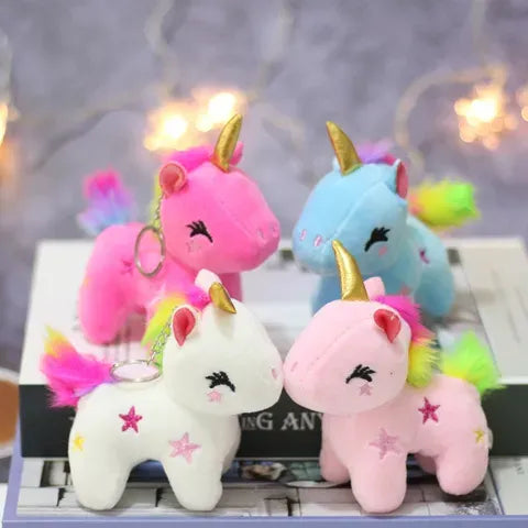 Unicorn Plush Keychain, Various Colors, Calenbi