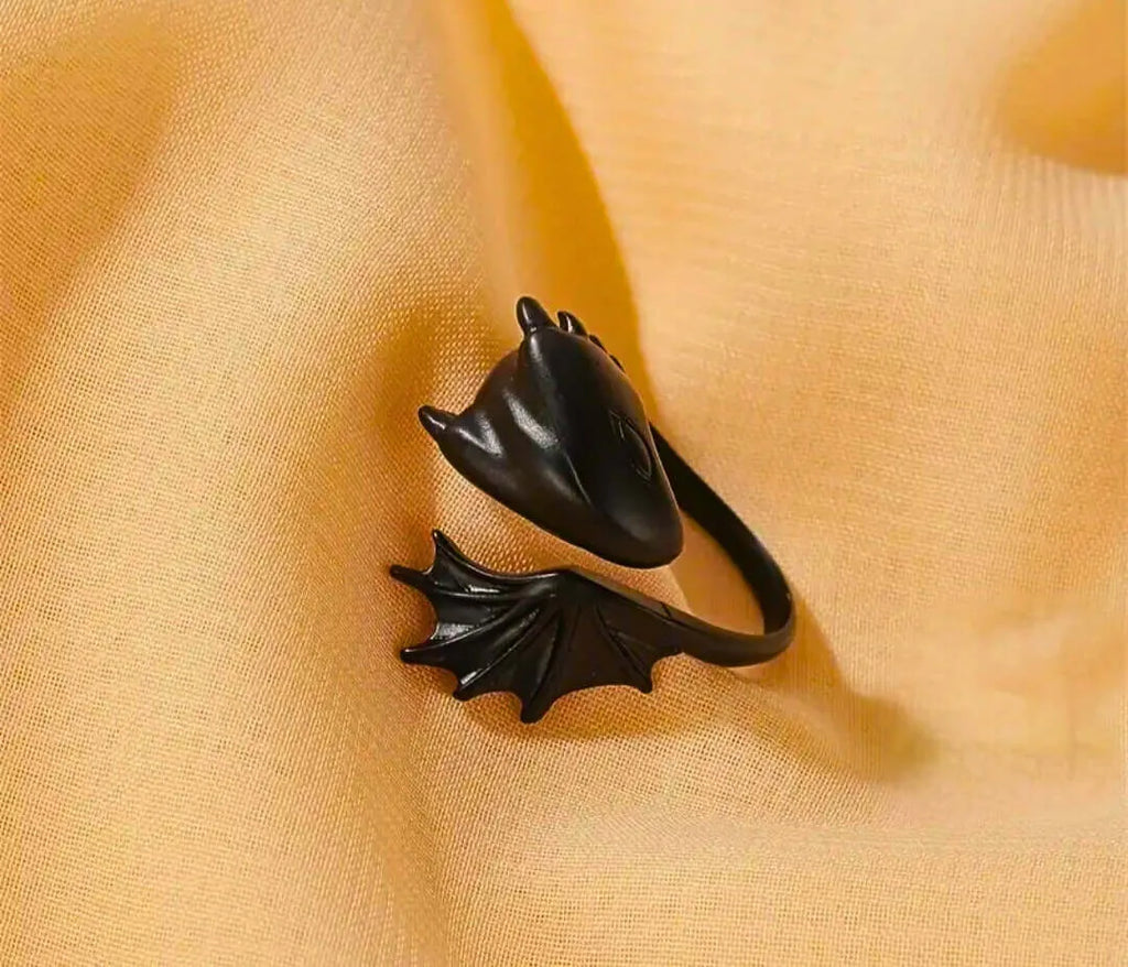 Calenbi Adjustable Black Dragon Alloy Ring