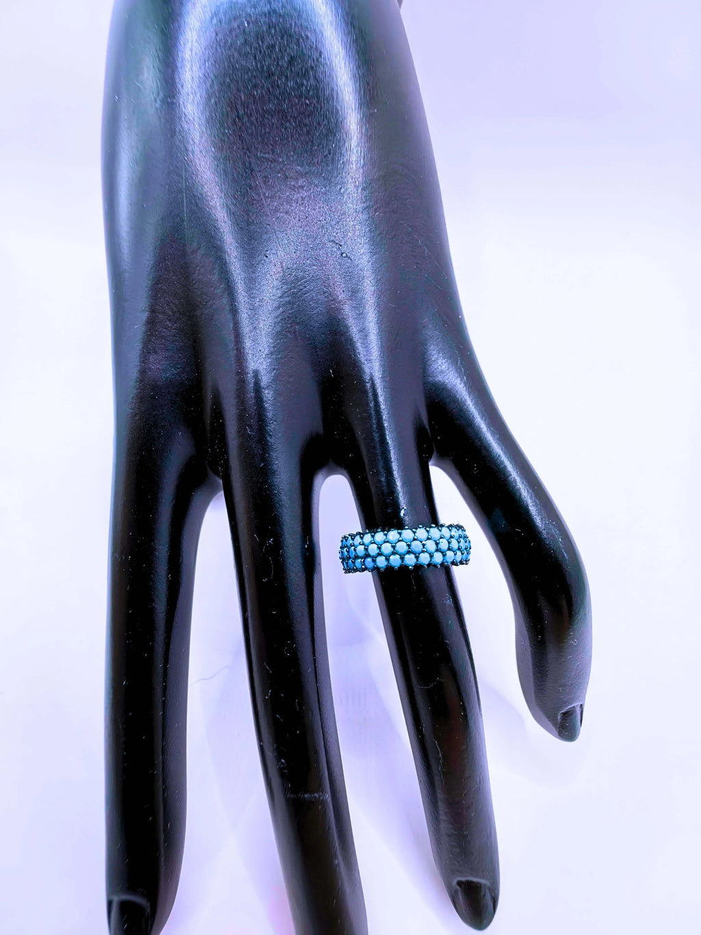 Anillo Plata Esterlina 925 Turquesa Bohemio - Calenbi SR0035