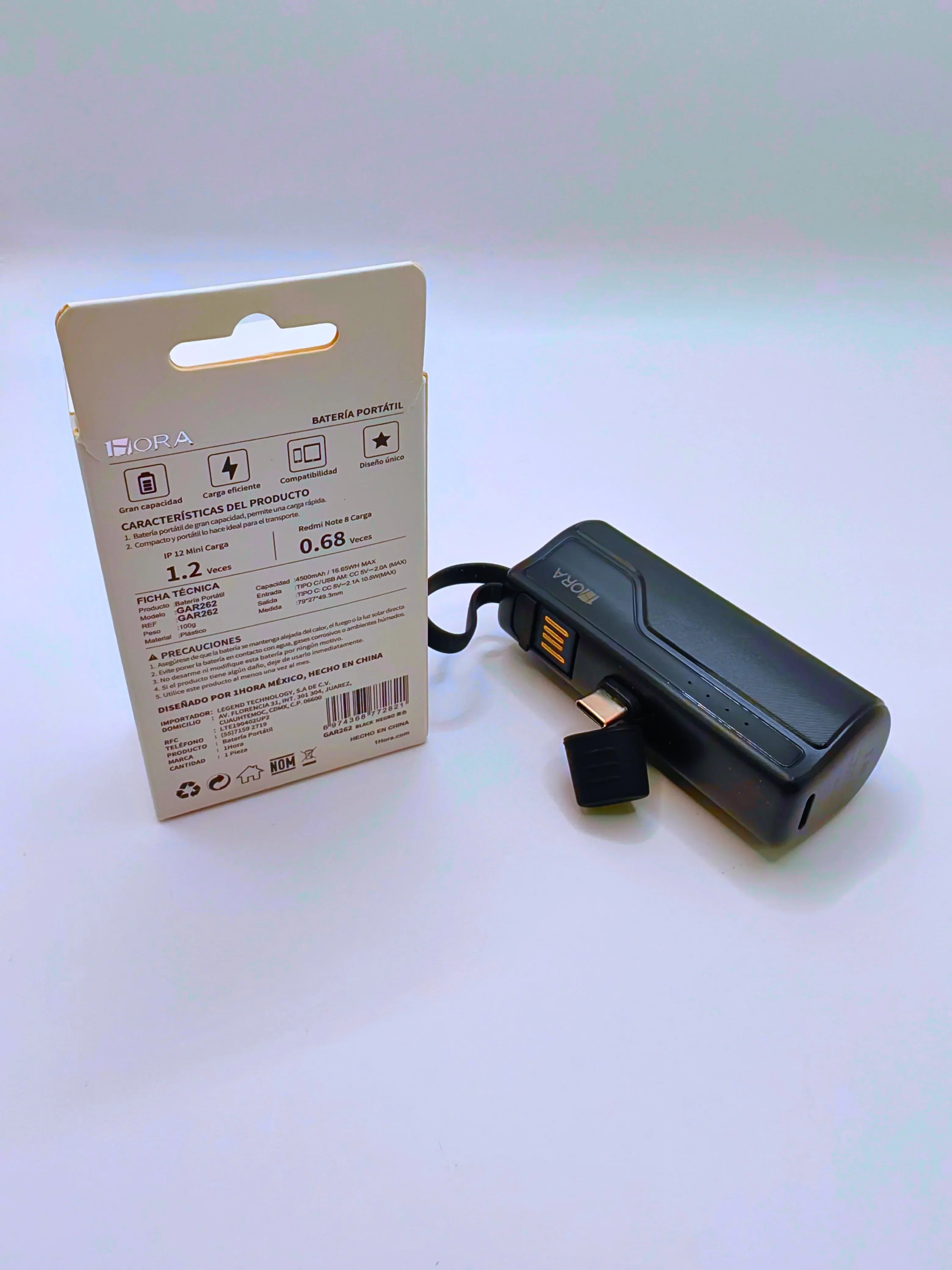 GAR252 - Portable Battery 4500mAh 10.5W MAX 1 Hour