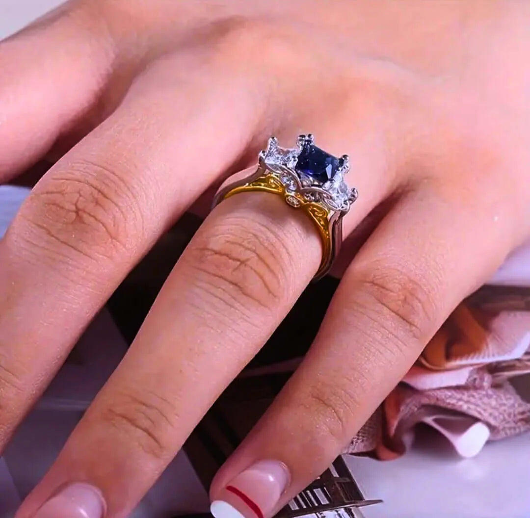 Anillo Plata Esterlina 925 "Realeza" Circonita Calenbi