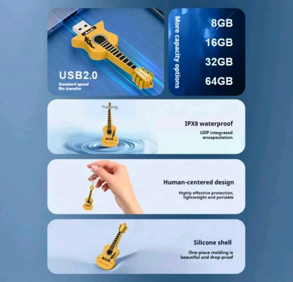 USB "A" External Guitar Memory 32 GB Reletech