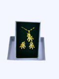 Calenbi Unicorn Necklace and Earrings Set, Stainless Steel