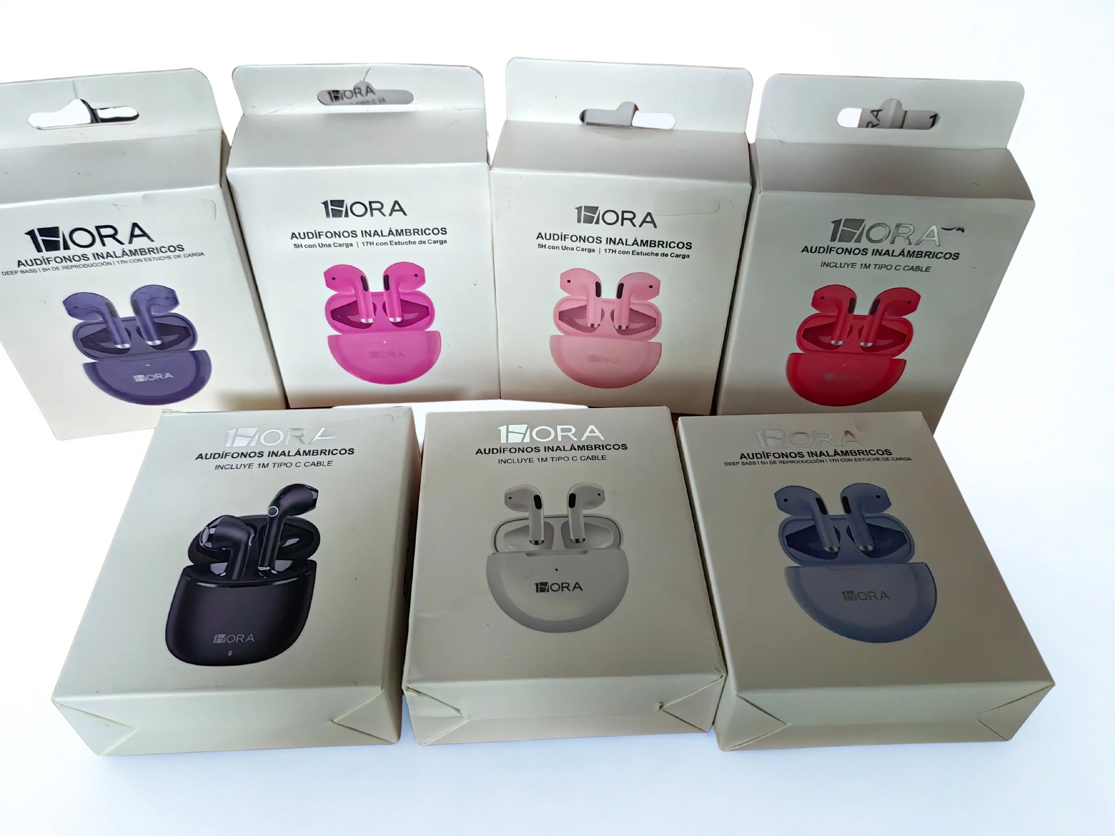 AUT119 - Portable Wireless Headphones, Various Colors, 1 Hour