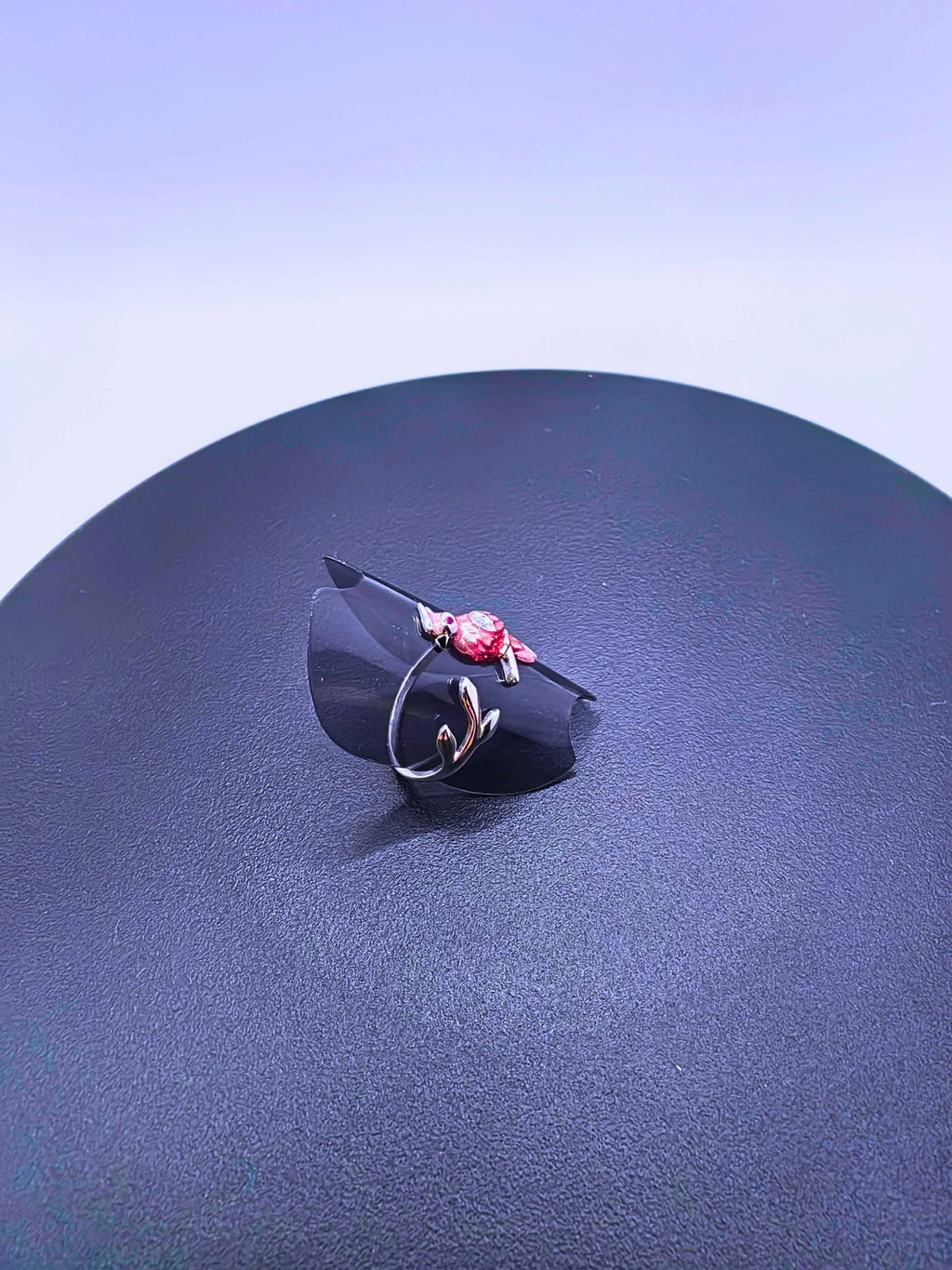 Anillo Plata Ley 925 Guacamaya Recina Epoxica Calenbi