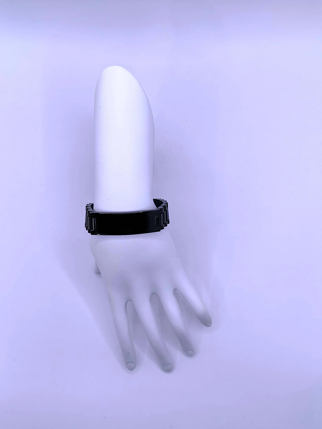 BB0024 - Unisex Stainless Steel Bracelet with Black Clasp by Calenbi