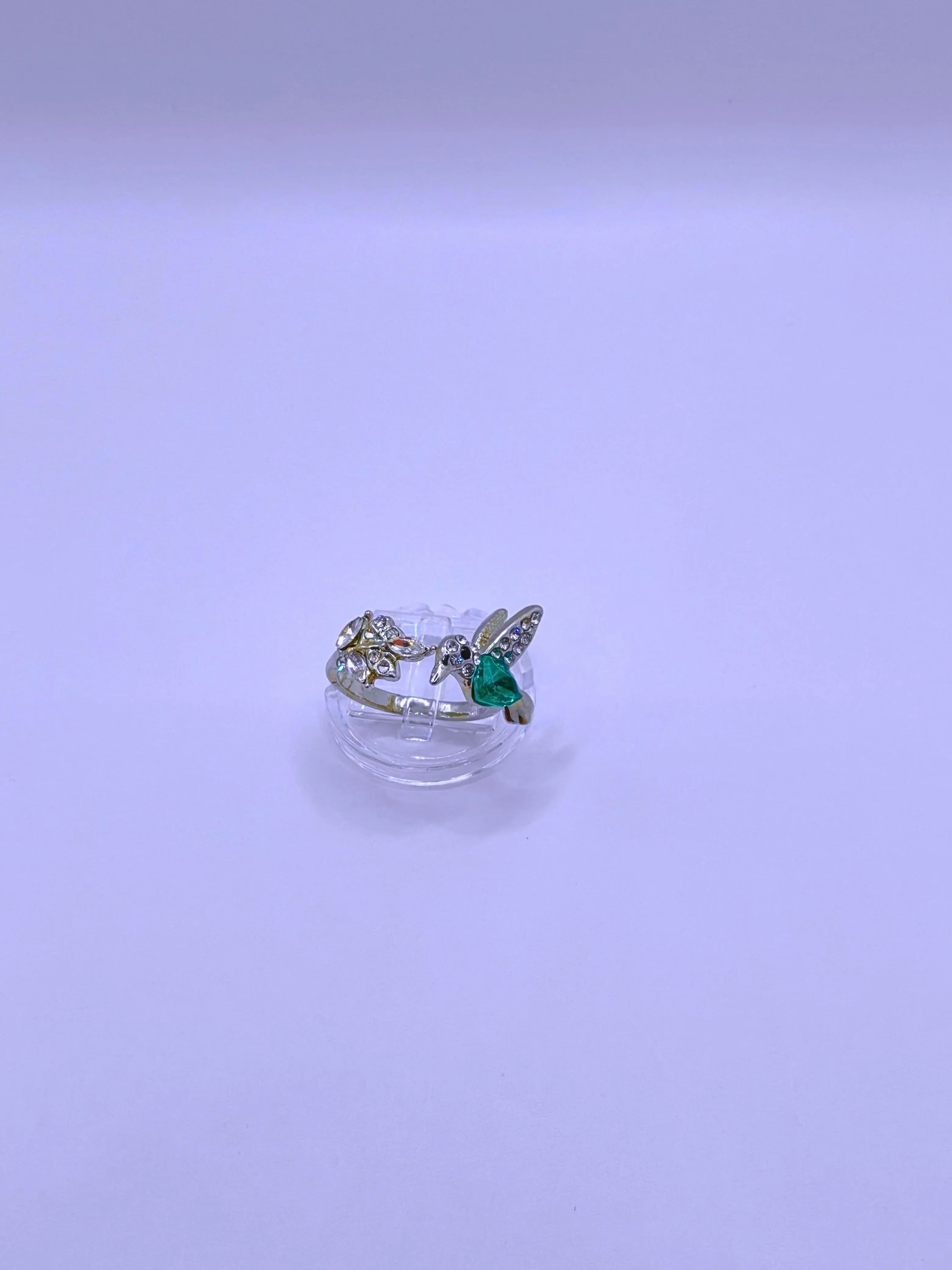 Calenbi Adjustable Hummingbird Zinc Alloy Ring