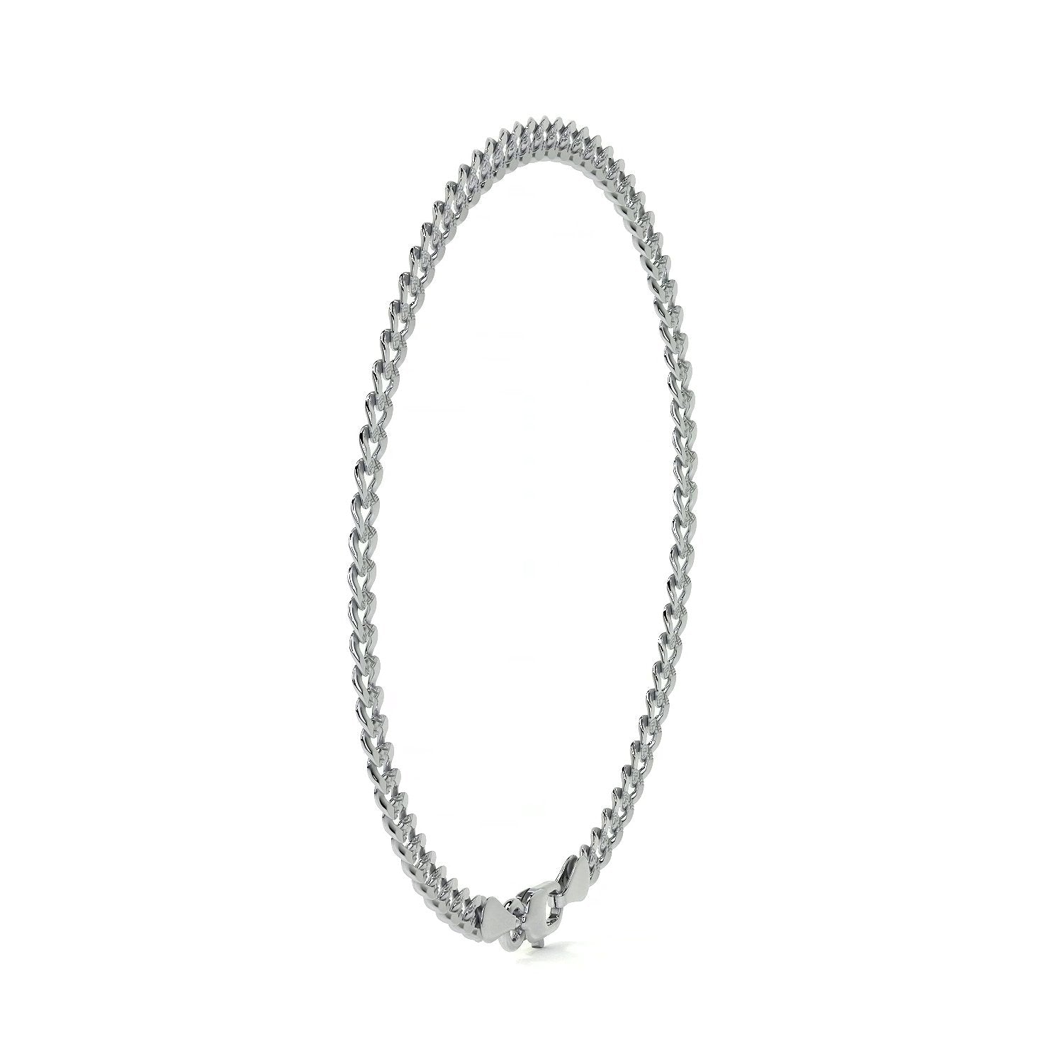 Barbarada 925 Silver Bracelet 18cm 3.2mm Gauge Italian